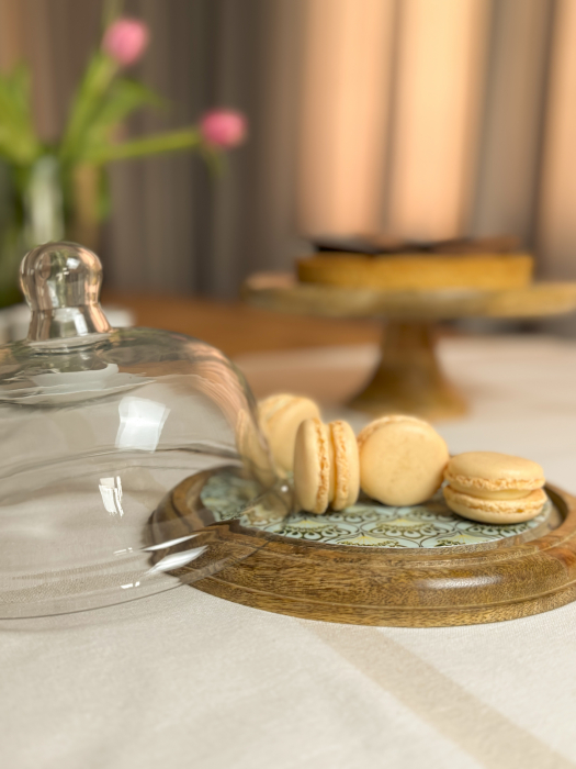 Platou din lemn de mango cu capac din sticla Emerald [4]