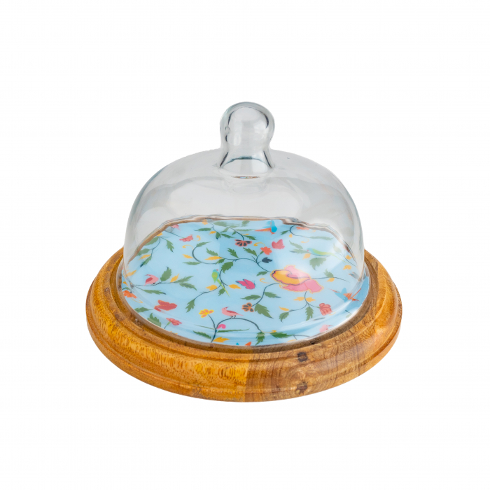 Platou din lemn de mango cu capac din sticla SpringBlue [1]