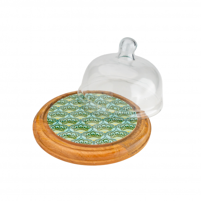 Platou din lemn de mango cu capac din sticla Emerald [2]