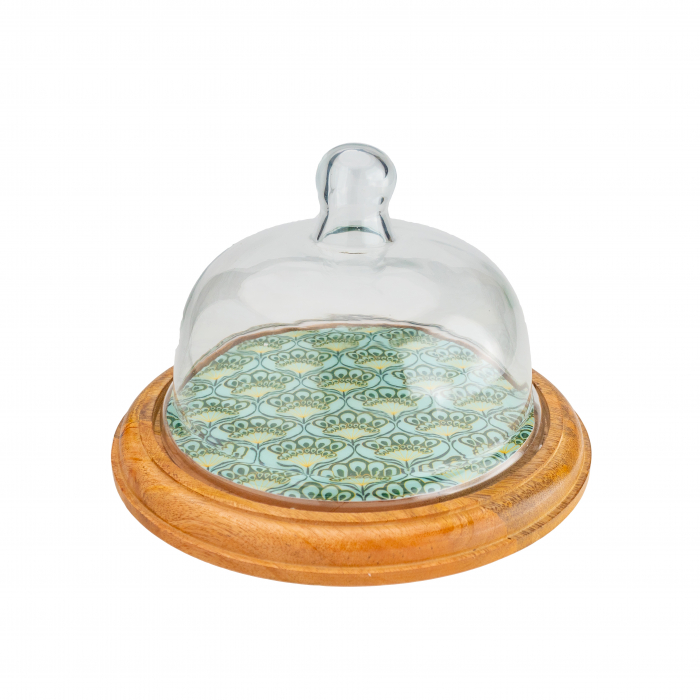 Platou din lemn de mango cu capac din sticla Emerald [1]
