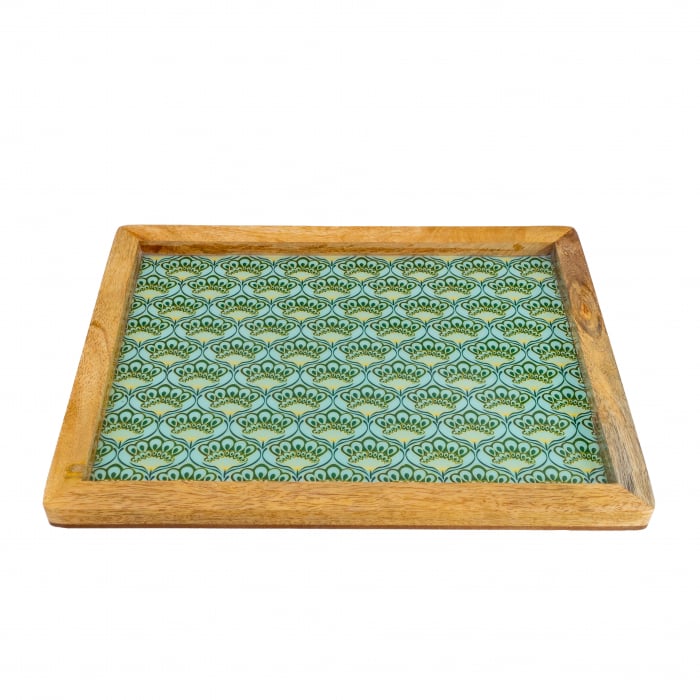 Platou dreptunghiular din lemn de mango Emerald [1]