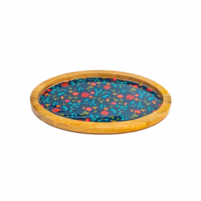 Platou oval din lemn de mango Midnight [1]