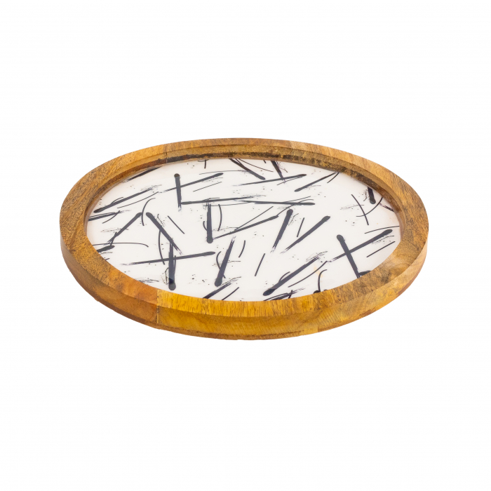 Platou rotund din lemn de mango Minimalist [1]