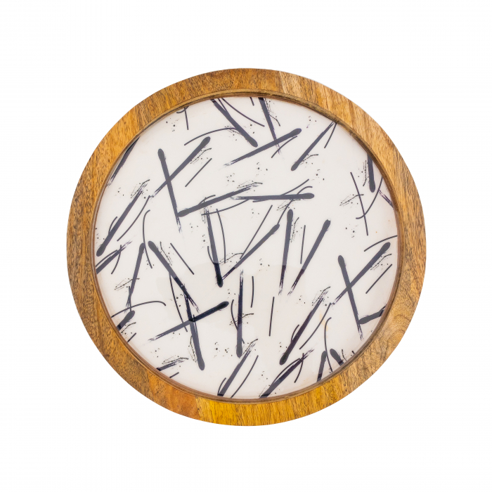 Platou rotund din lemn de mango Minimalist [2]