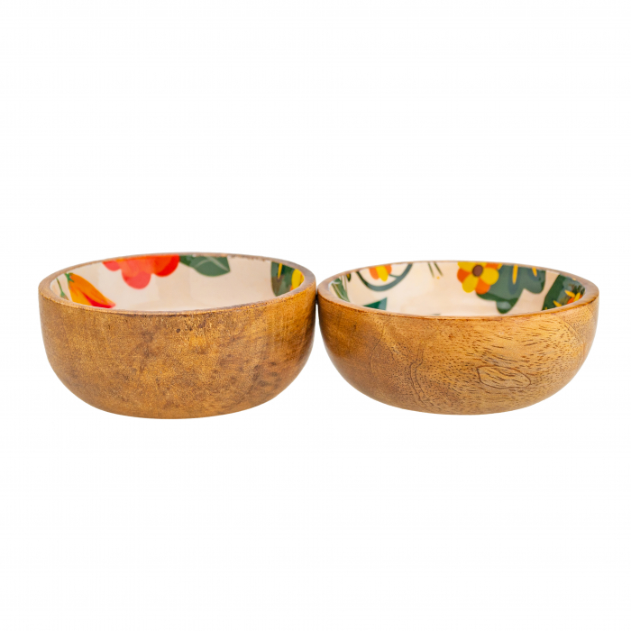 Set 2 boluri  mini din lemn de mango Joyful [1]