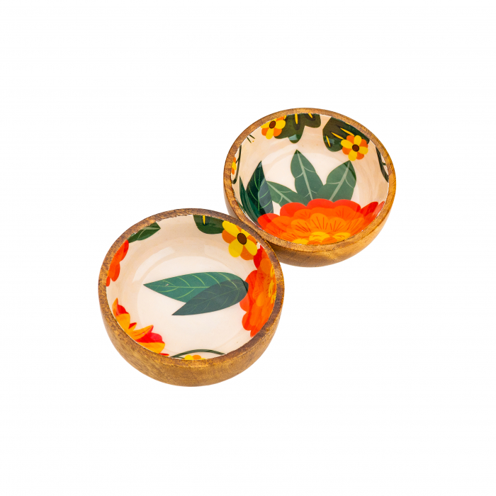 Set 2 boluri  mini din lemn de mango Joyful [2]