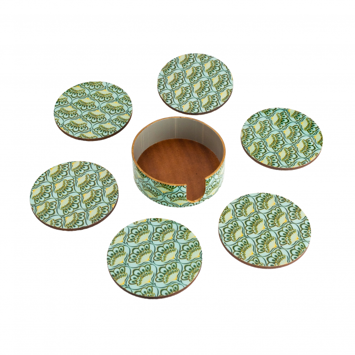 Set 6 suporturi de pahare rotunde Emerald [2]