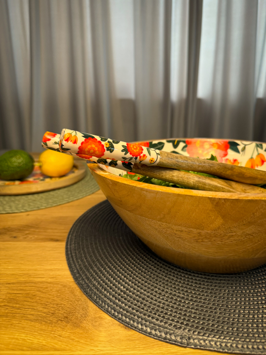 Set bol din lemn de mango pentru salata Joyful [5]