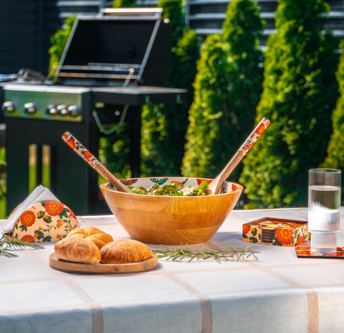 Set bol din lemn de mango pentru salata Joyful [6]