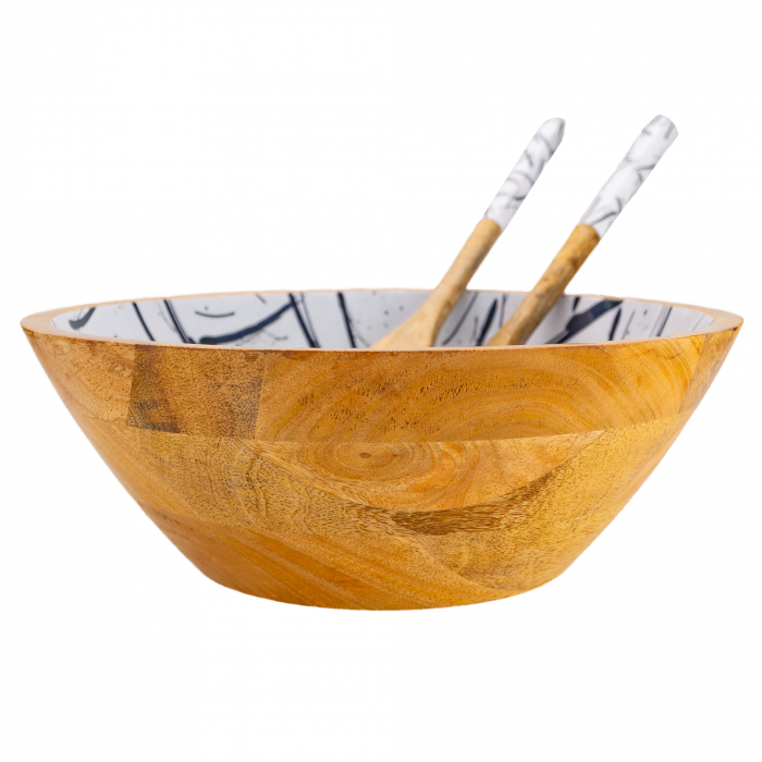 Set bol din lemn de mango pentru salata Minimalist [1]