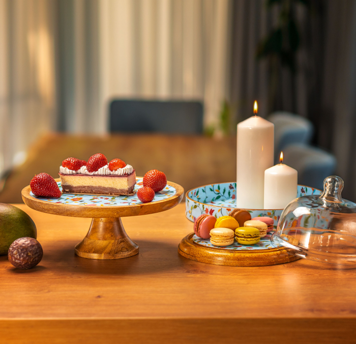 Suport tort din lemn de mango SpringBlue [4]