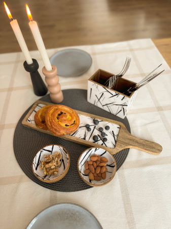 Platou din lemn de mango cu maner Minimalist [3]