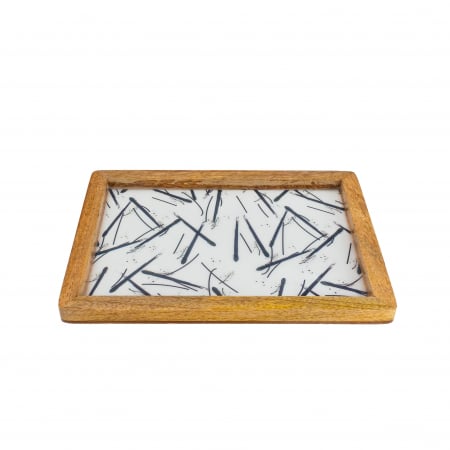 Platou dreptunghiular din lemn de mango Minimalist [1]