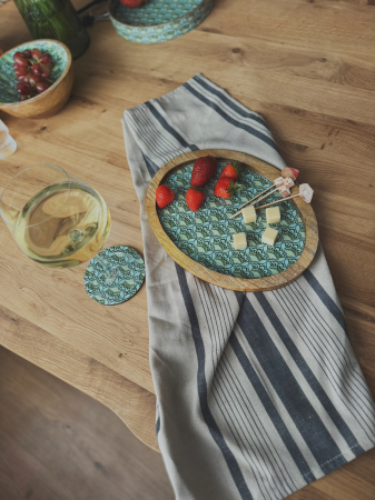 Platou oval din lemn de mango Emerald [2]