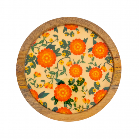 Platou rotund din lemn de mango Joyful [1]