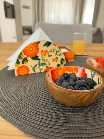 Set 2 boluri  mini din lemn de mango Joyful [3]