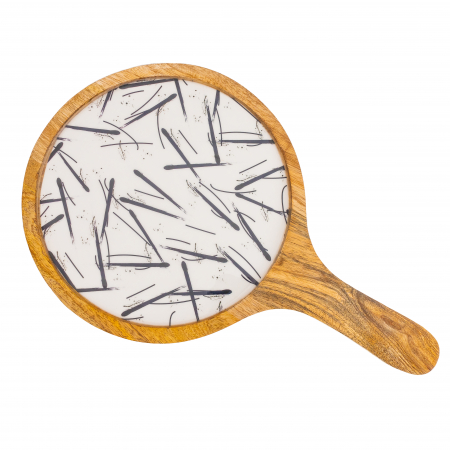 Set 3 Platouri din lemn de mango Minimalist [1]