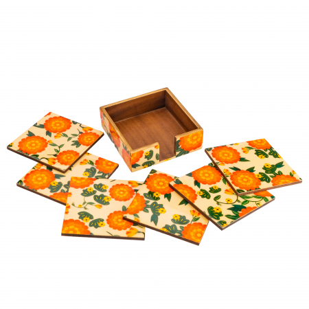 Set 6 suporturi de pahar patrate Joyful [1]