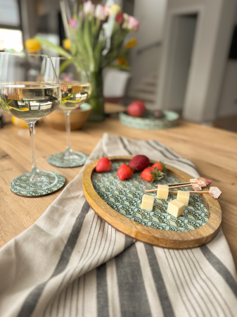 Set 6 suporturi de pahare rotunde Emerald [2]