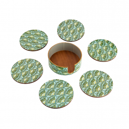 Set 6 suporturi de pahare rotunde Emerald [1]