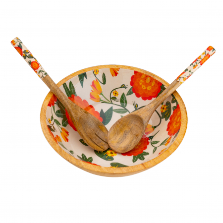 Set bol din lemn de mango pentru salata Joyful [1]