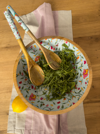 Set bol din lemn de mango pentru salata SpringBlue [4]