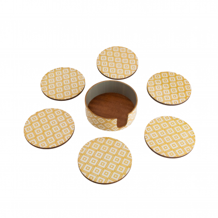 Set Cadou suport servetele si suporturi pahare GeometricGlow [4]