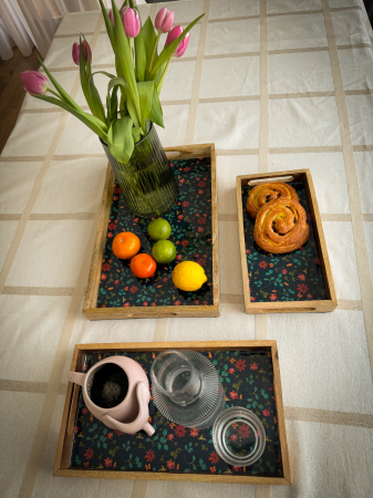 Tava dreptunghiulara din lemn de mango Midnight [3]