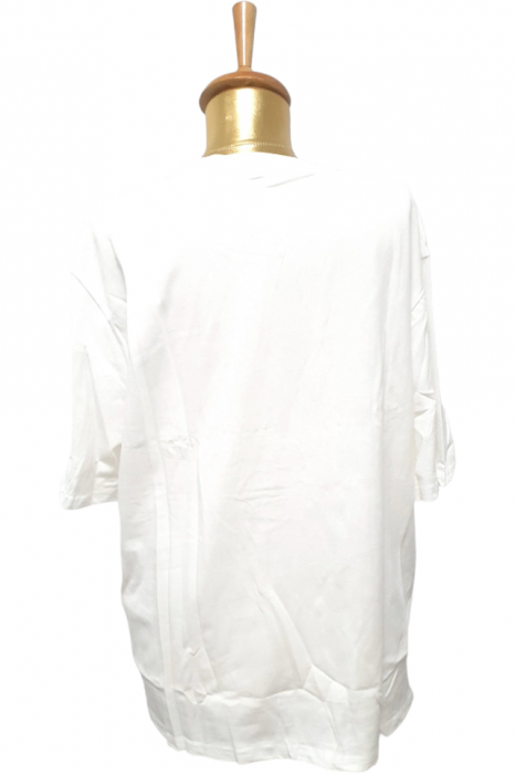 Bluza dama ornata cu 2 trandafiri - Flower - alb [5]
