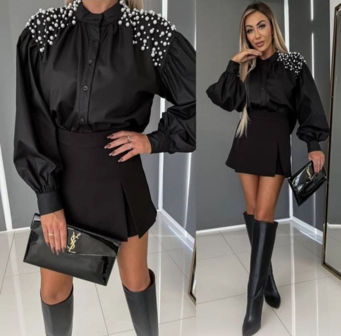 Bluza Dama cu Perle pe Umeri - Thea [2]