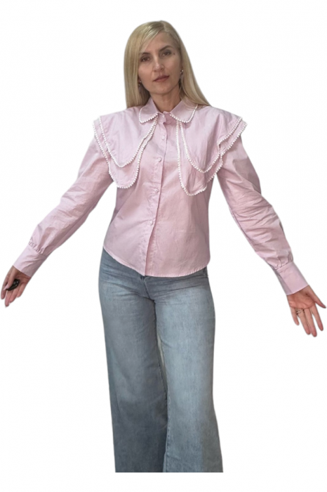 Bluza dama cu volane decorative - ZOE [8]
