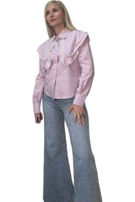 Bluza dama cu volane decorative - ZOE [6]