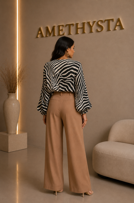 Bluza dama eleganta imprimeu animal print [2]