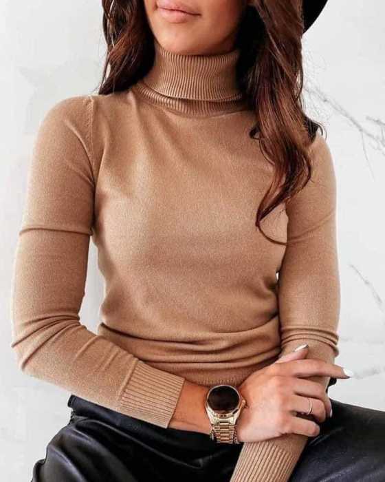 Bluza dama Maleta Tricot Fin, maneca lunga [1]