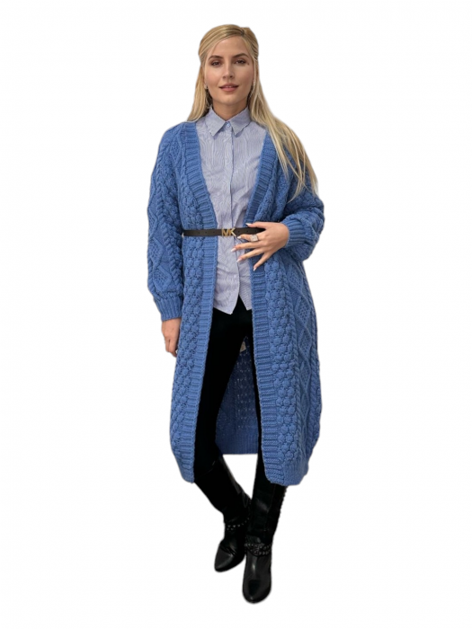 Cardigan Dama Lung Milous Crem - Amethysta.ro [3]
