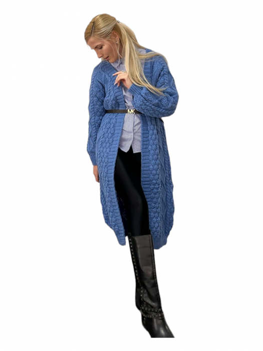 Cardigan Dama Lung Milous Crem - Amethysta.ro [5]