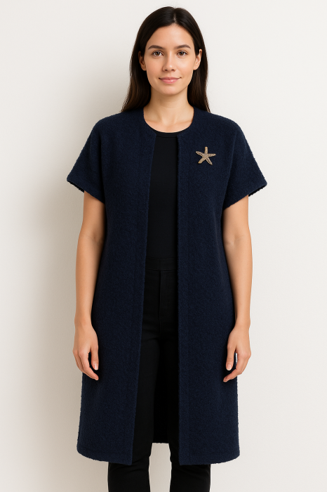 Cardigan tip bolero din vascoza, marime universala [5]