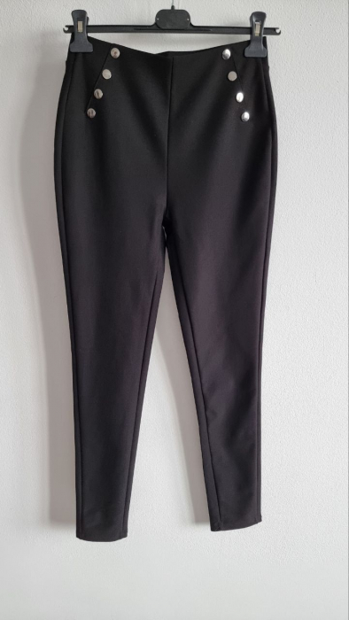 Colant dama cu talie inalta accesorizat cu nasturi - HEB [5]