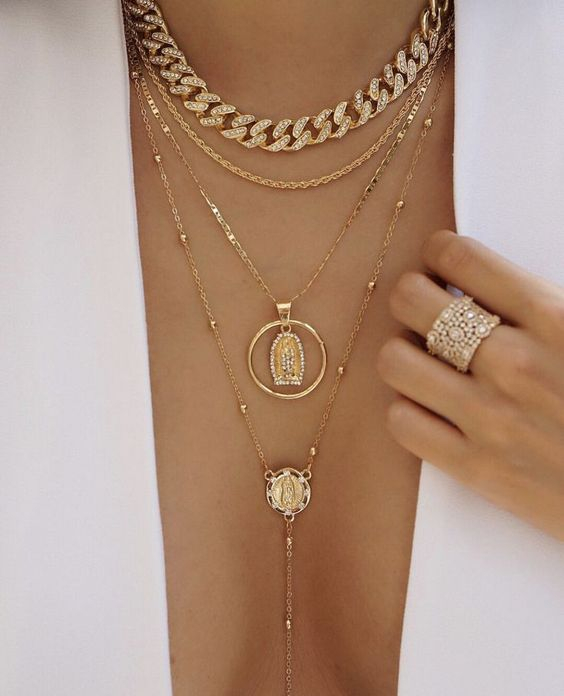 Colier Cuban, Cristal Zirconiu ICED OUT MIAMI lant zale 13mm, inchidere cu siguranta, din otel inoxidabil placat cu aur, Hip-Hop Style [17]
