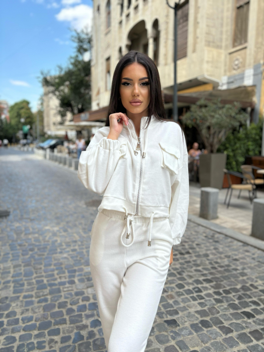 Compleu Dama 2 Piese din Bumbac - Set 2 Piese Hanorac si Pantaloni [2]