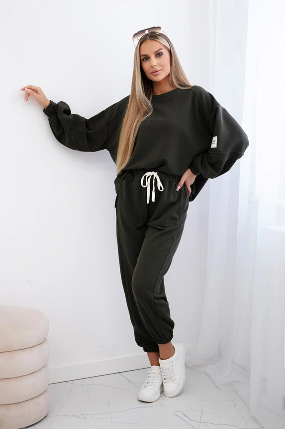Compleu Dama 2 Piese din Bumbac Premium - Set 2 Piese Hanorac si Pantaloni [3]