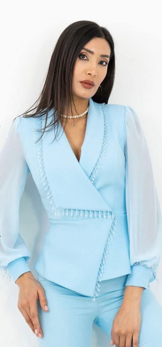 Compleu Dama 2 Piese Sacou si Pantaloni cu Strasuri - Catalog [2]