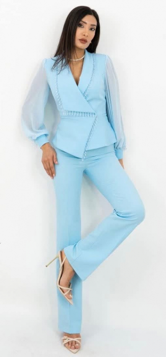 Compleu Dama 2 Piese Sacou si Pantaloni cu Strasuri - Catalog [1]