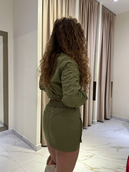 Compleu Dama Cargo Bluza si Fusta [2]