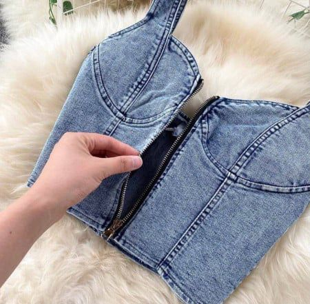 Compleu Dama Denim - Set Top si Fusta din Blug [7]