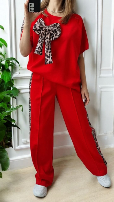 Compleu dama FUNDITA LEOPARD, bumbac cu lycra, marime universala M-5XL, culori diverse [1]