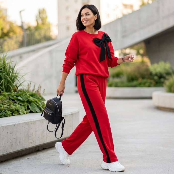 Compleu Dama Lejer Camasa si Pantaloni - Marime Universala S-XL [3]