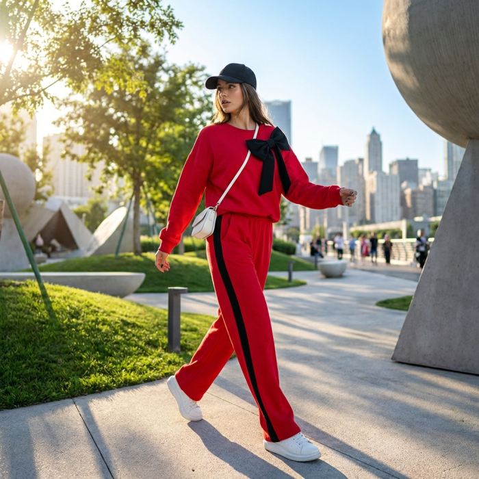 Compleu Dama Lejer Camasa si Pantaloni - Marime Universala S-XL [2]