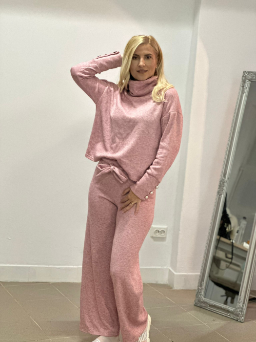 Compleu Dama Molton Bluza si Pantalon - Albastru - Amethysta.ro [4]
