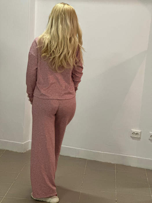 Compleu Dama Molton Bluza si Pantalon - Albastru - Amethysta.ro [7]